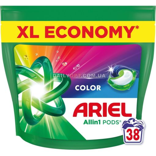 Капсулы для стирки Ariel Pods Color 38 шт
