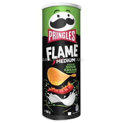 Чипси Pringles Flame Kickin' Sour Cream 160 г