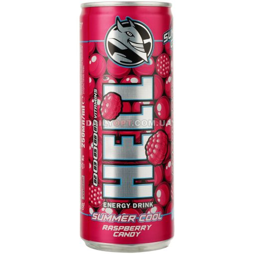 Напиток энергетический HELL Summer Cool Raspberry Candy 250 мл