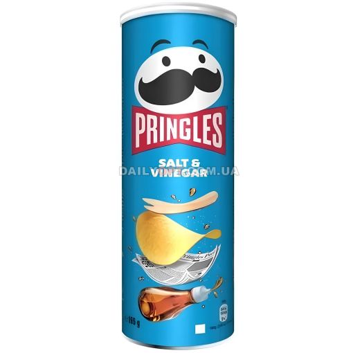 Чипсы Pringles Salt & Vinegar Соль и уксус 165 г