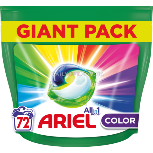 Капсулы для стирки Ariel Pods Color 72 шт