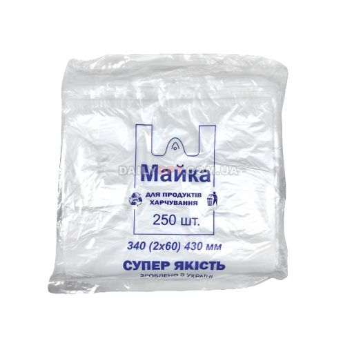 Пакеты майка 24 х 43 Экстра Пластик 100шт