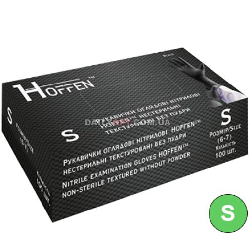 Нітрилові рукавички чорні HOFFEN S
