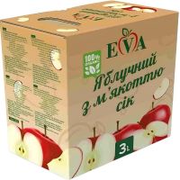 Сок EVA с краником Яблочный с мякотью 3 л 