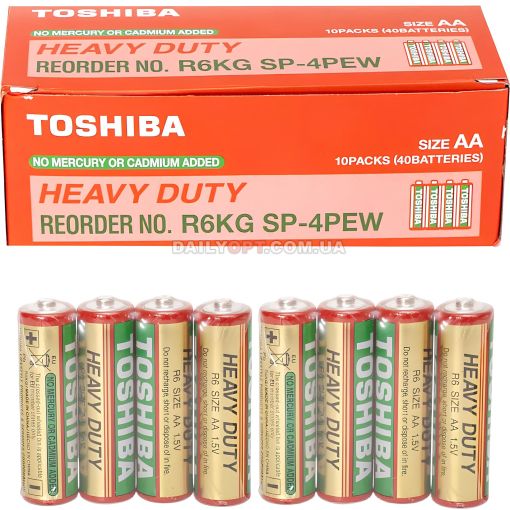 Батарейка TOSHIBA R6 Heavy Duty SP