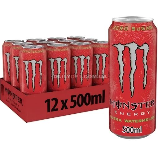 Напій енергетичний Monster Energy Ultra Watermelon Zero 500 мл