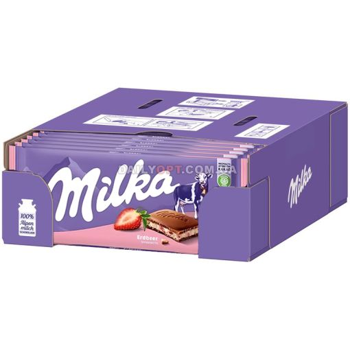 Шоколад Milka Strawberry клубника 100 г