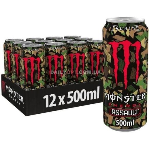 Напій енергетичний Monster Energy Assault 500 мл