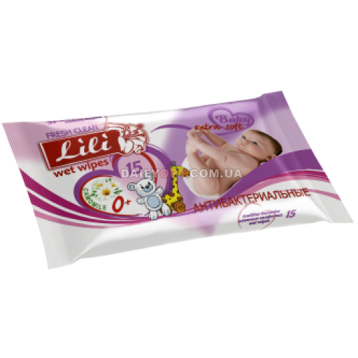 Вологі серветки Lili 15 шт