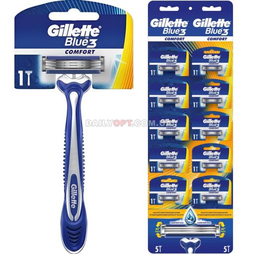 Станки для бритья Gillette blue 3 Comfort 10 шт