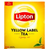 Чай в пакетиках LIPTON YELLOW LABEL 100 x 2г