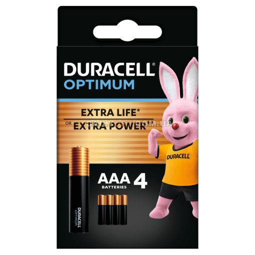 Батарейка Duracell Optimum AAA LR03