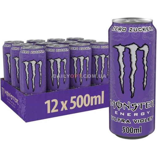 Напій енергетичний Monster Energy Ultra Violet Zero 500 мл