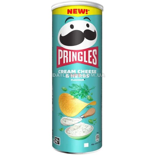 Чіпси Pringles Cream Cheese & Herb 165г