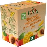 Сок EVA с краником Манго-Персик с мякотью 3 л 