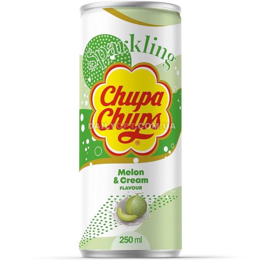 Напиток газированный Chupa Chups Sparkling Дыня с сливками 250мл