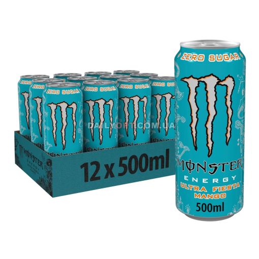 Напиток энергетический Monster Energy Ultra Fiesta Mango Zero 500 мл