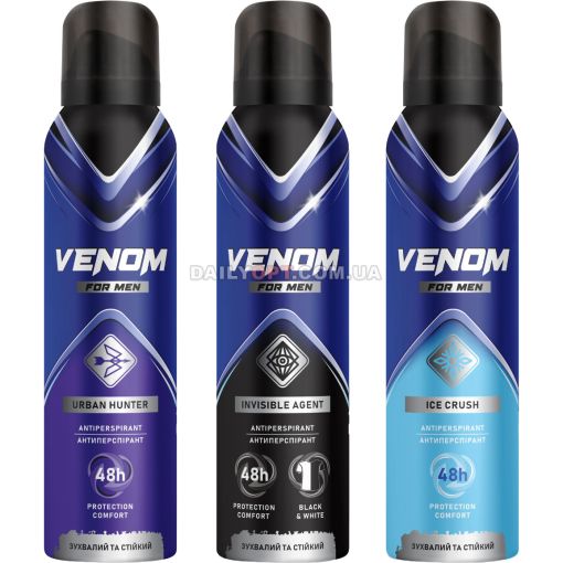 Аерозольний дезодорант VENOM 150 мл чоловічий