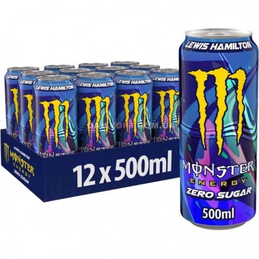 Напій енергетичний Monster Energy Lewis Hamilton Zero 500 мл