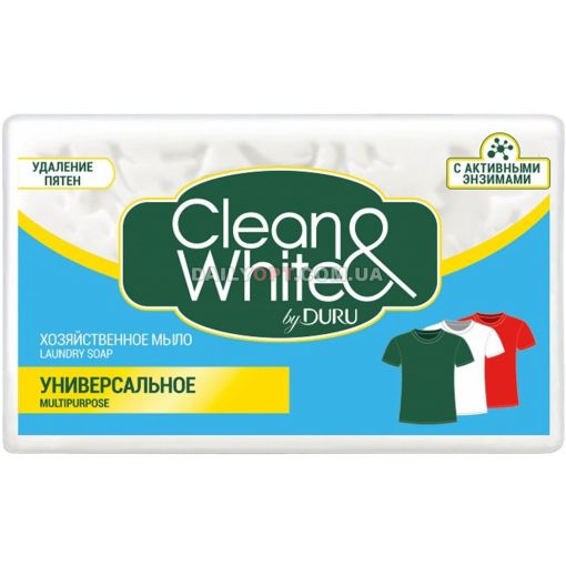 Мыло хозяйственное DURU Clean & White 125 г