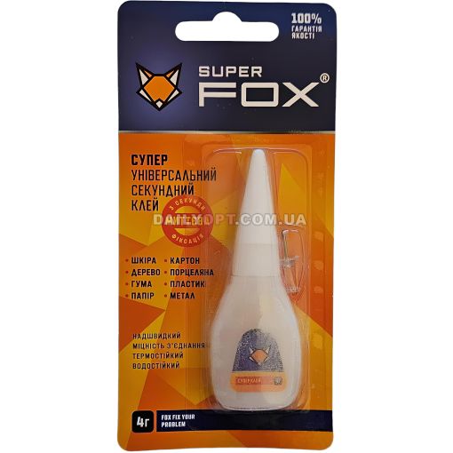 Суперклей секунда Super FOX 4 г