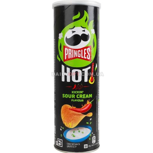 Чипси Pringles Hot Kickin Sour Cream 160г