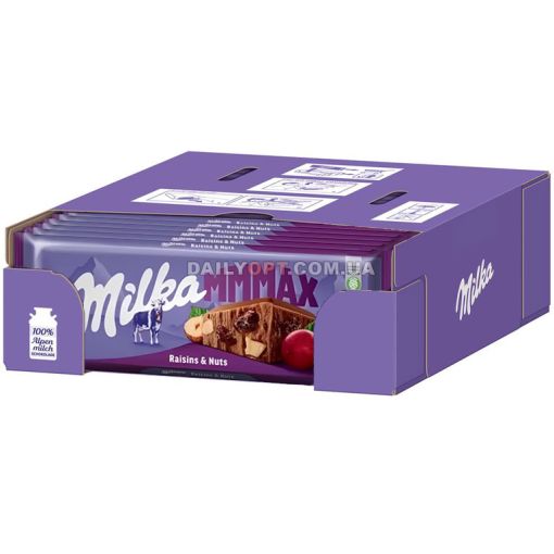 Шоколад Milka Raisins & Nuts изюм с орехом 270 г