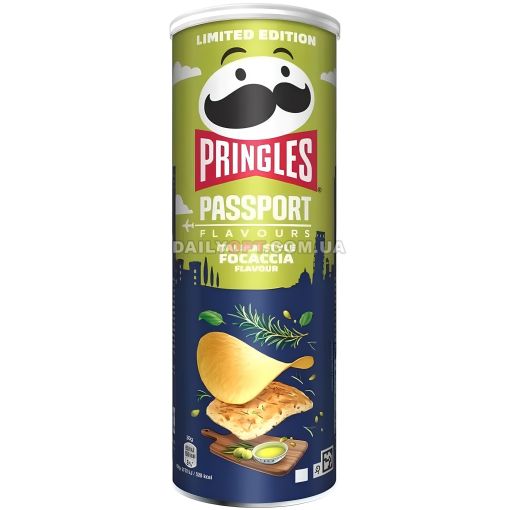 Чипси Pringles Passport Italian Style Focaccia 165г