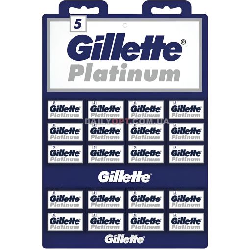 Сменные лезвия Gillette Platinum двусторонние 5 шт