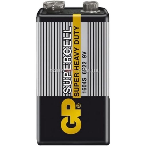 Батарейки GP Supercell 6F22 Крона 10 шт