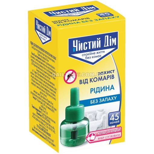 Рідина від комарів Чистий Будинок 30 мл без запаху 45 ночей