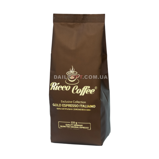 Кофе молотый Ricco Coffee Gold Espresso 225 г