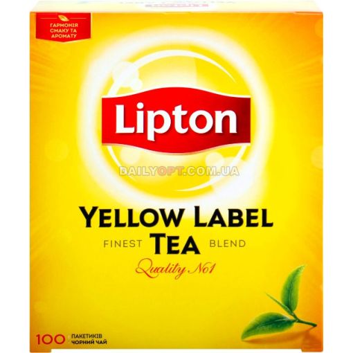 Чай в пакетиках LIPTON YELLOW LABEL 100 x 2г