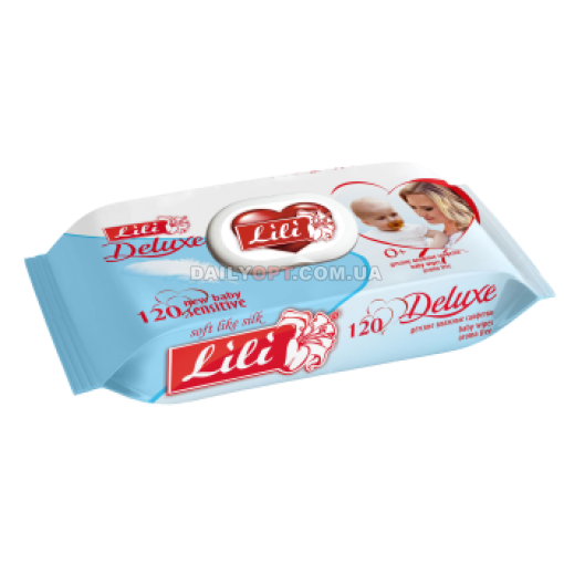 Вологі серветки Lili DELUX 120 шт