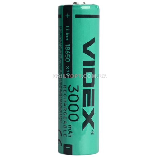 Акумулятор Videx Li-Ion 18650 без захисту 3000mAh