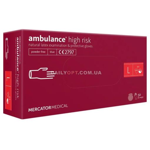 Латексные перчатки Mercator Ambulance L