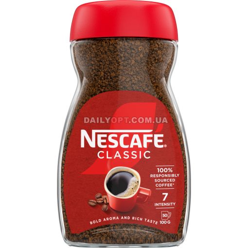 Кофе NESCAFE Classic растворимый 100 г БАНКА
