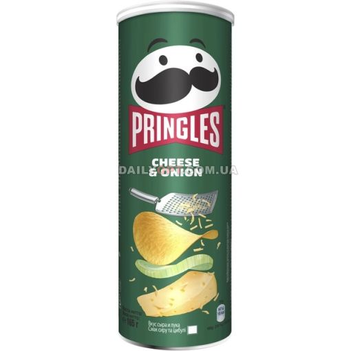 Чипси Pringles Cheese & Onion Сир-цибуля 165 г