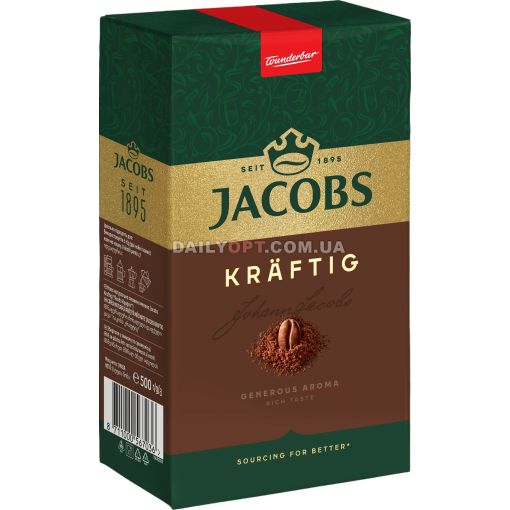 Кава мелена Jacobs Kraftig брикет 500г